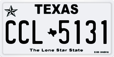 TX license plate CCL5131