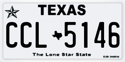 TX license plate CCL5146