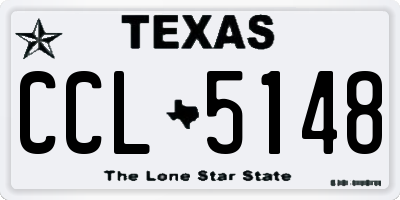 TX license plate CCL5148