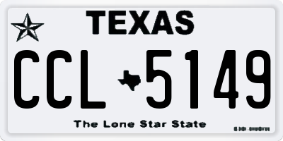 TX license plate CCL5149