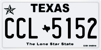TX license plate CCL5152