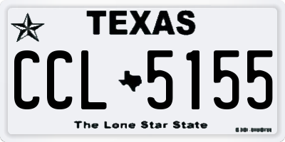 TX license plate CCL5155