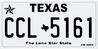 TX license plate CCL5161