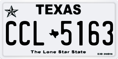 TX license plate CCL5163
