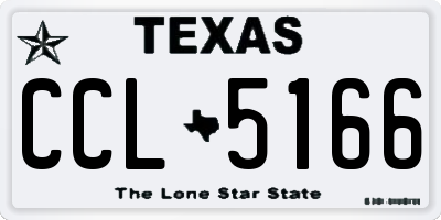 TX license plate CCL5166