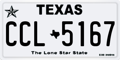 TX license plate CCL5167