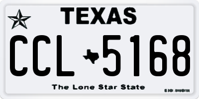 TX license plate CCL5168