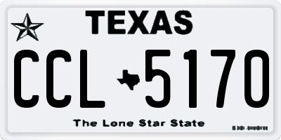TX license plate CCL5170