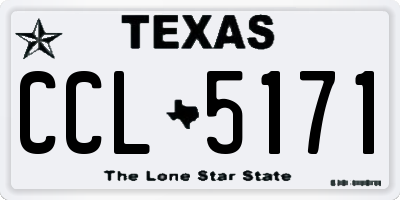 TX license plate CCL5171