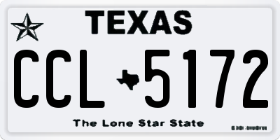 TX license plate CCL5172