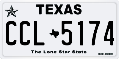 TX license plate CCL5174