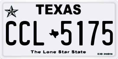 TX license plate CCL5175
