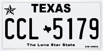 TX license plate CCL5179