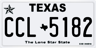 TX license plate CCL5182