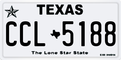 TX license plate CCL5188