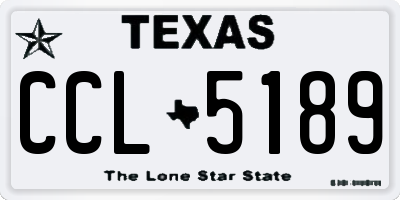 TX license plate CCL5189