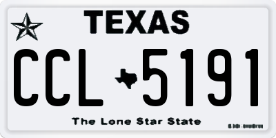 TX license plate CCL5191