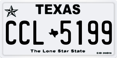 TX license plate CCL5199