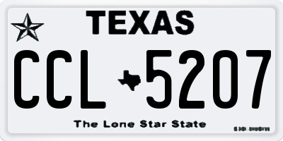 TX license plate CCL5207