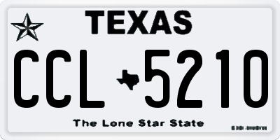 TX license plate CCL5210