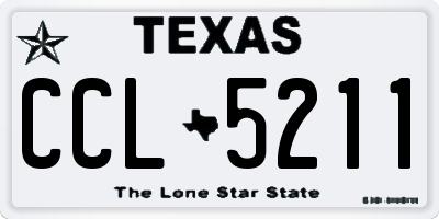 TX license plate CCL5211