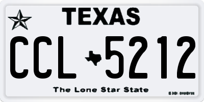 TX license plate CCL5212