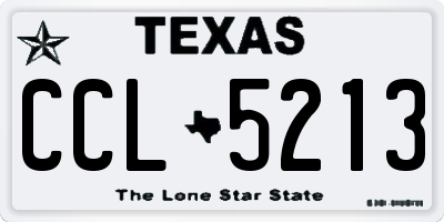 TX license plate CCL5213