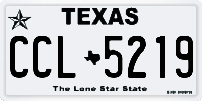 TX license plate CCL5219