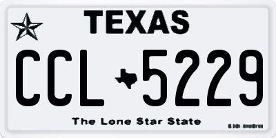TX license plate CCL5229