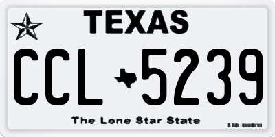 TX license plate CCL5239