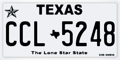TX license plate CCL5248