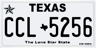 TX license plate CCL5256