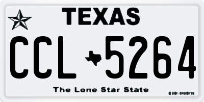 TX license plate CCL5264