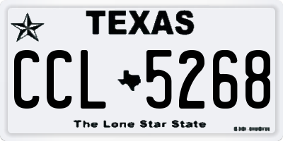 TX license plate CCL5268