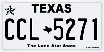 TX license plate CCL5271