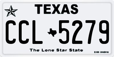 TX license plate CCL5279