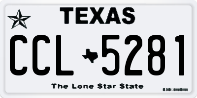 TX license plate CCL5281