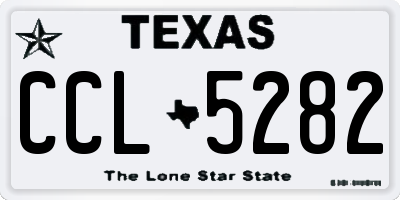 TX license plate CCL5282
