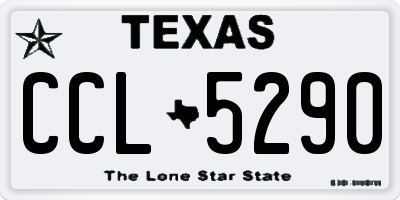 TX license plate CCL5290