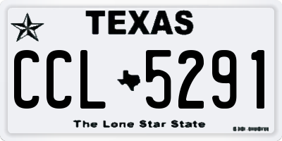 TX license plate CCL5291