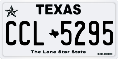 TX license plate CCL5295
