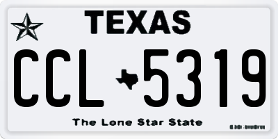 TX license plate CCL5319