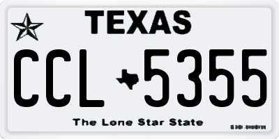TX license plate CCL5355