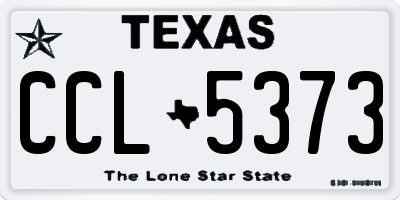 TX license plate CCL5373