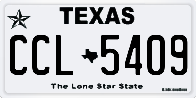 TX license plate CCL5409