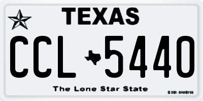 TX license plate CCL5440