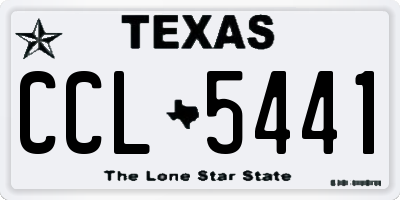 TX license plate CCL5441