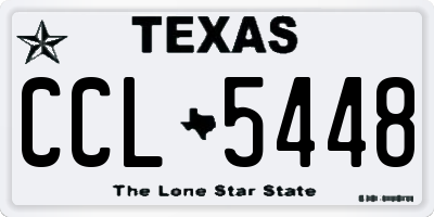TX license plate CCL5448