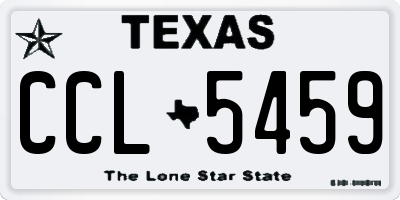 TX license plate CCL5459