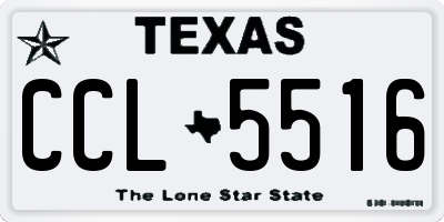 TX license plate CCL5516